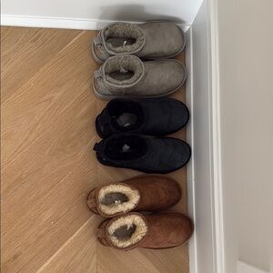 Cozy Kids Boots - Black, Gray, and Brown